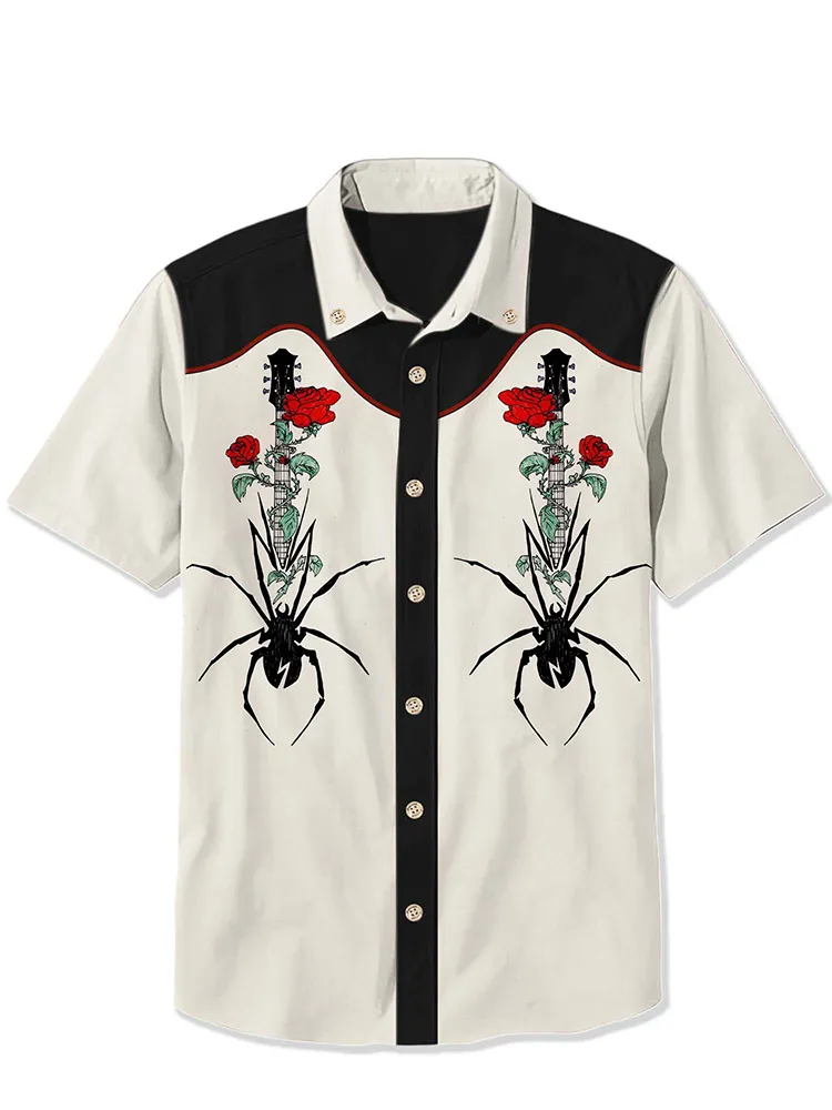 Spider Guitar Rose Shirt