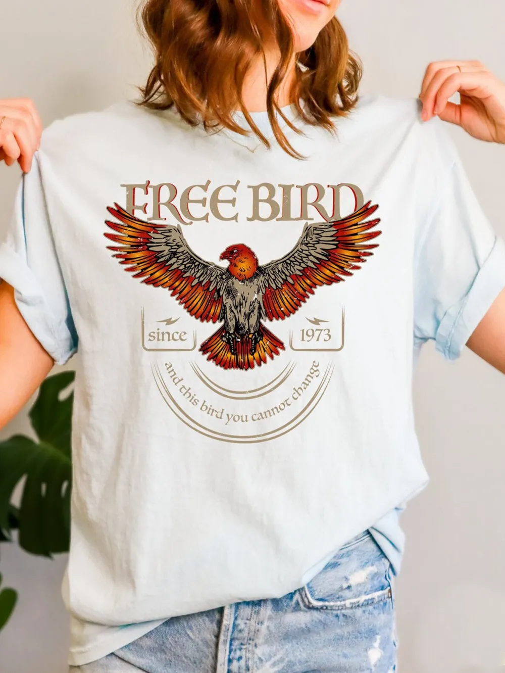 Eagle Emblem Print T-Shirt