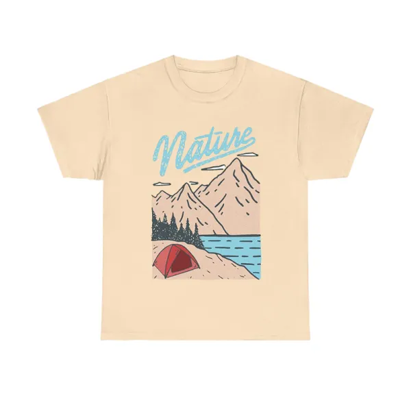 Nature Landscape Printed Short - Sleeve Tee
