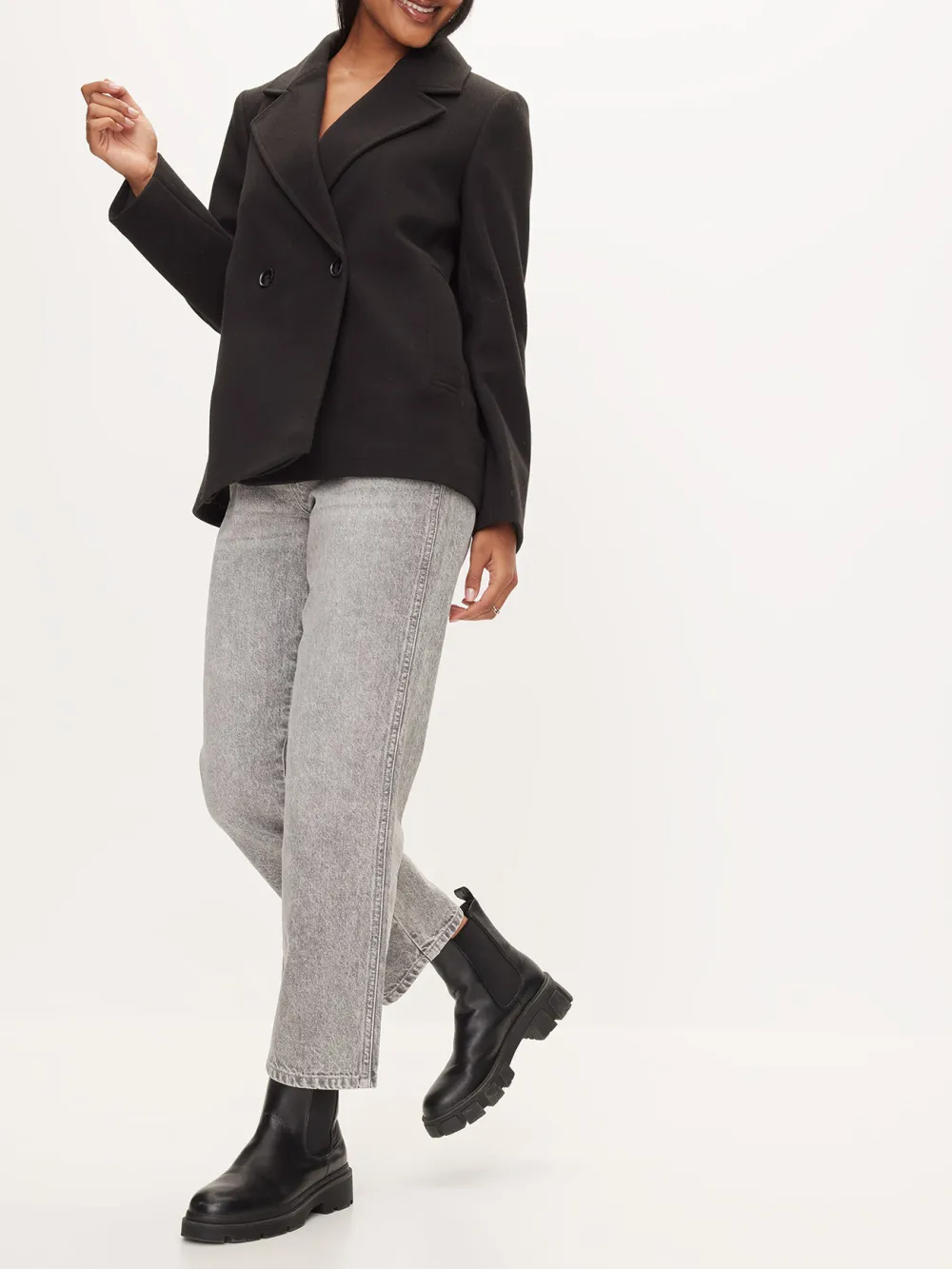 Double Breasted Short Coat