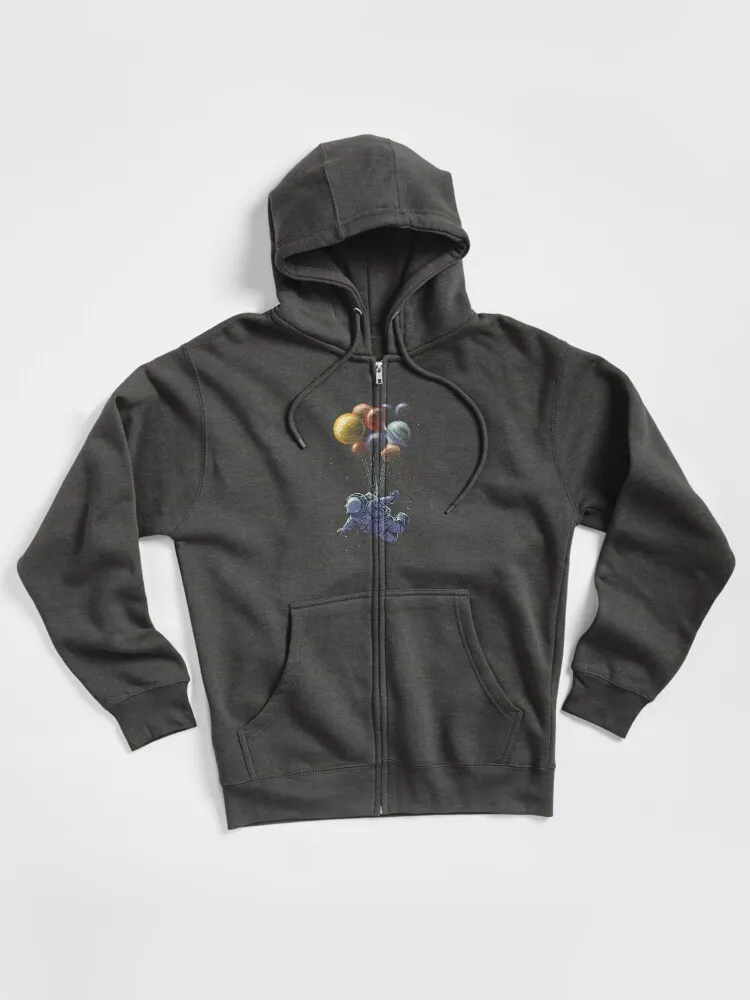 Space Travel Zipped Hoodie