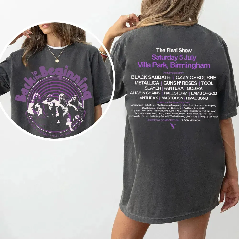 Black Sabbbth Back To The Beginning 2025 Black T-Shirt