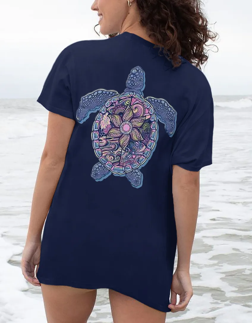 Pretty Turtle Pattern Tee
