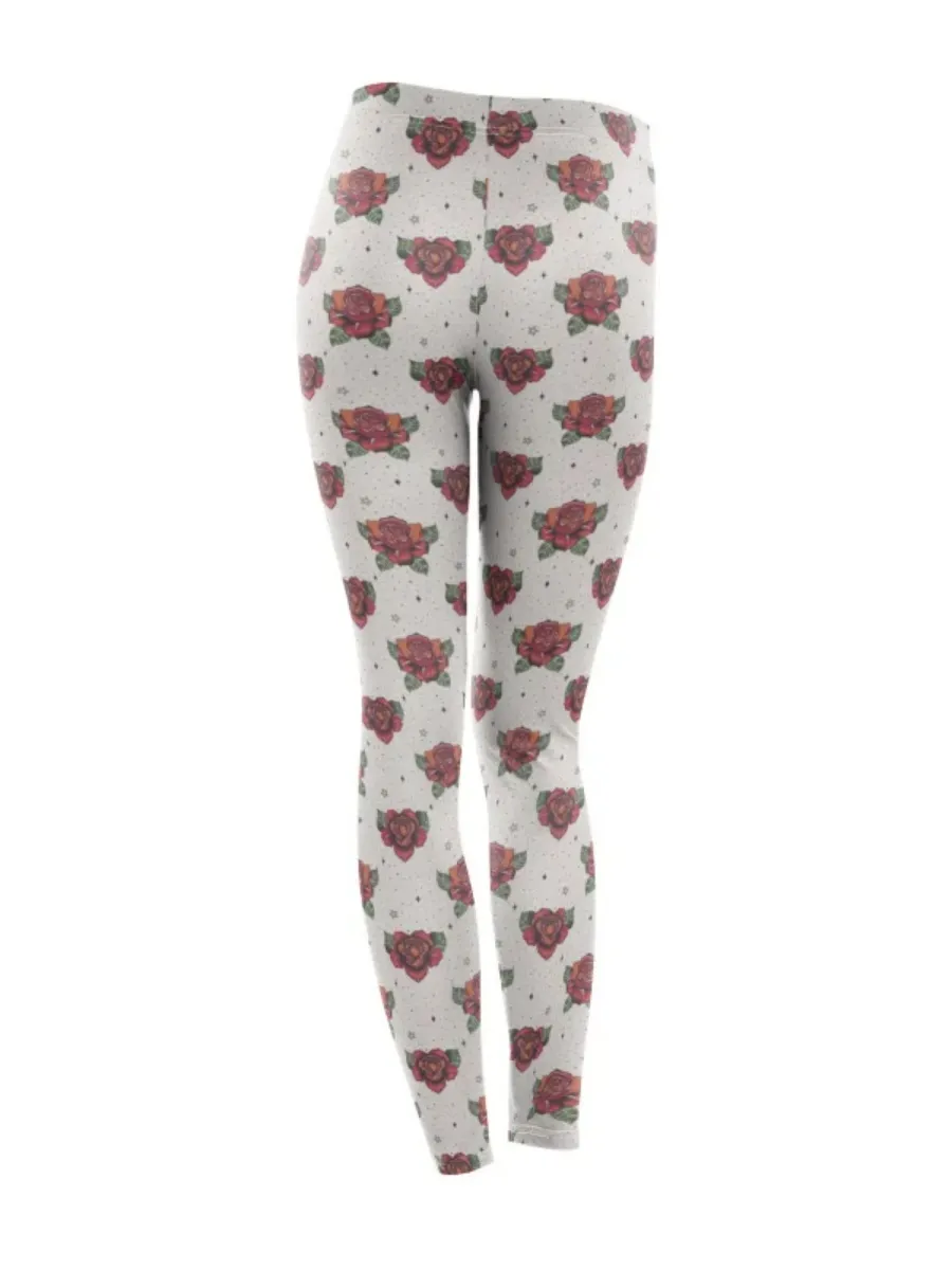 Rose Printed Leggings
