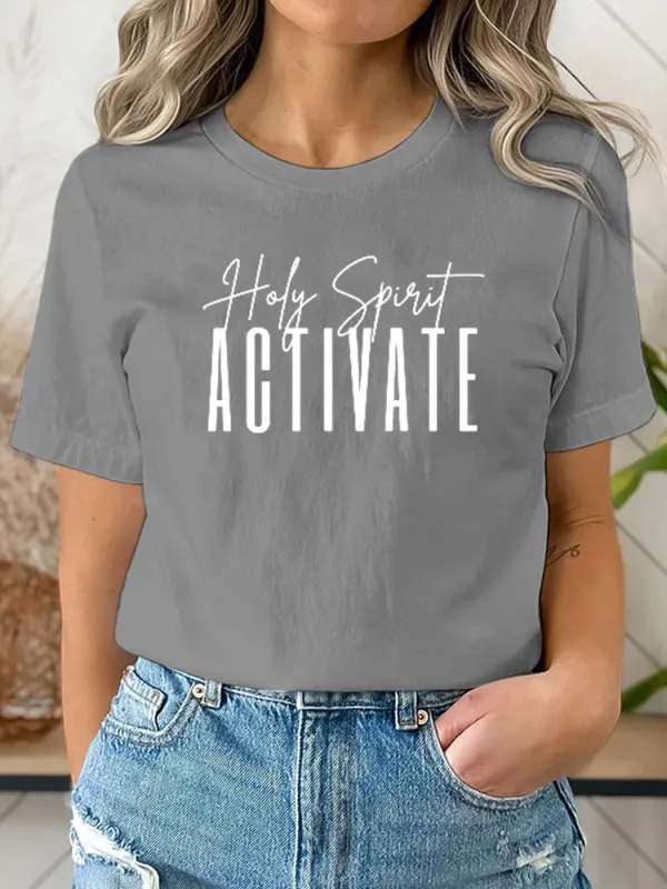 Holy Spirit Activate Shirt,Funny Christian,Funny Viral Quote Shirt
