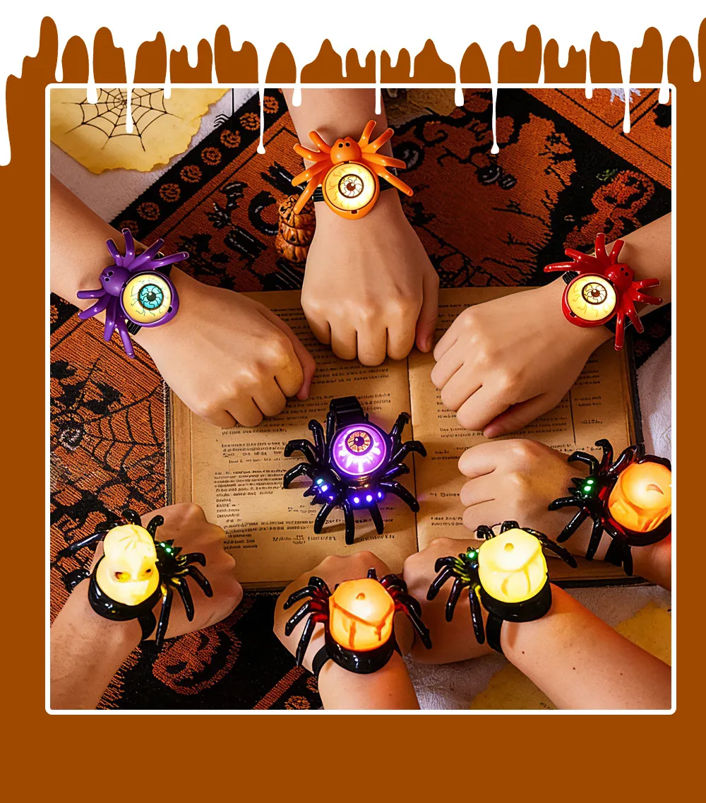 Halloween Halloween Glowing Light Spider Watch