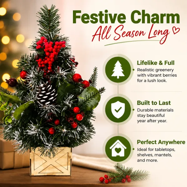Mini Christmas Tree Bonsai For Desktop Decoration