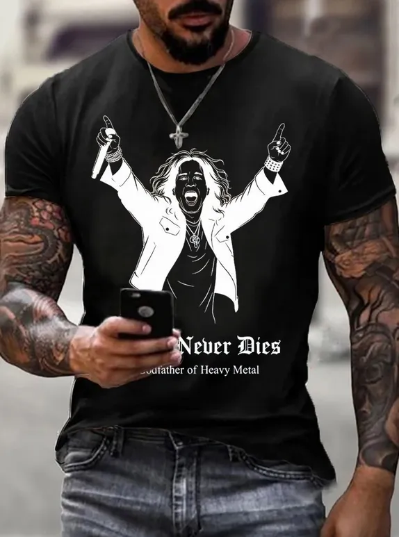 Men'S Prince Of Darkness Printed Casual T-Shirt