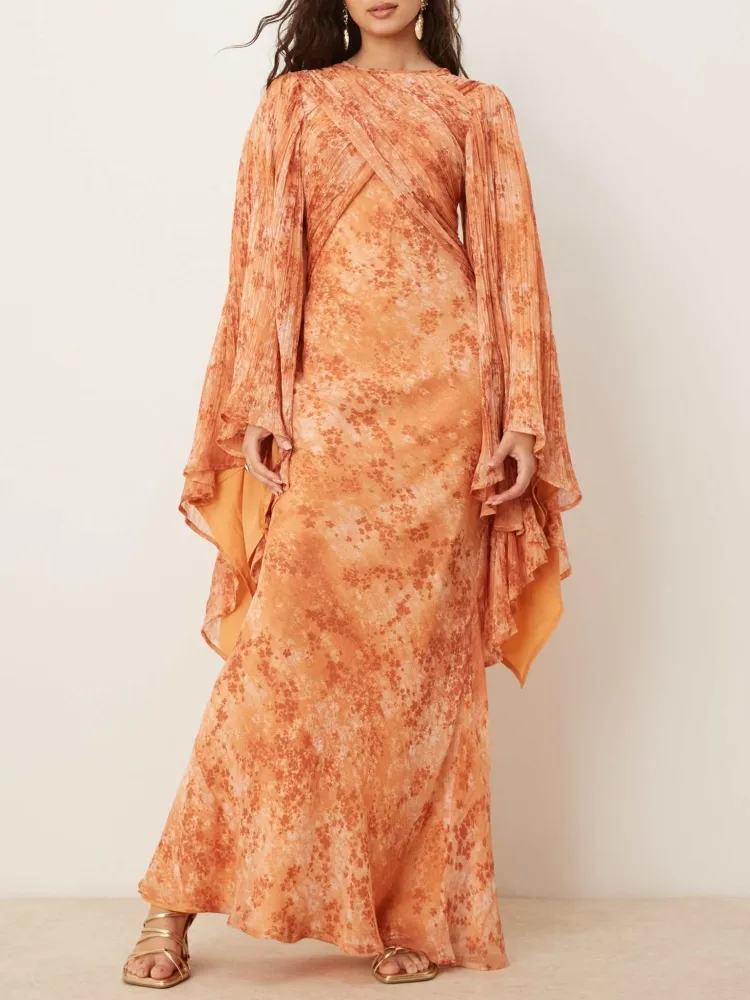 Wrap Front Maxi Dress