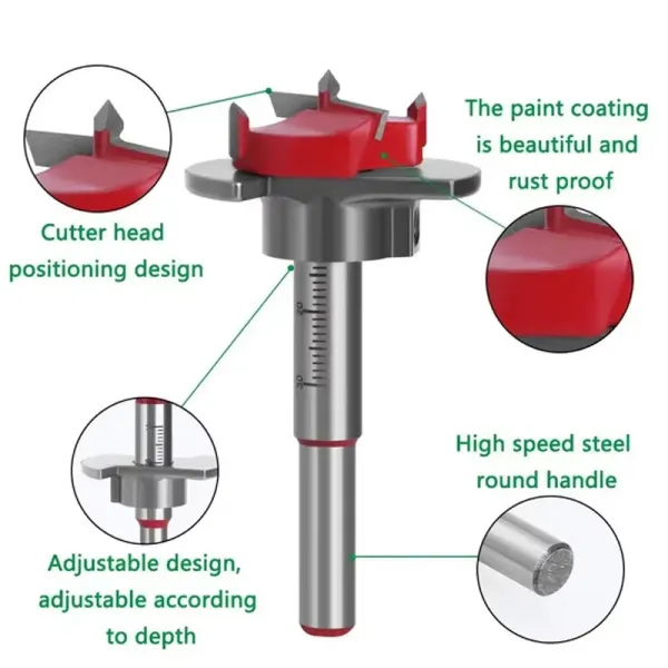 5 Pcs Positioning Hole Drill Kit