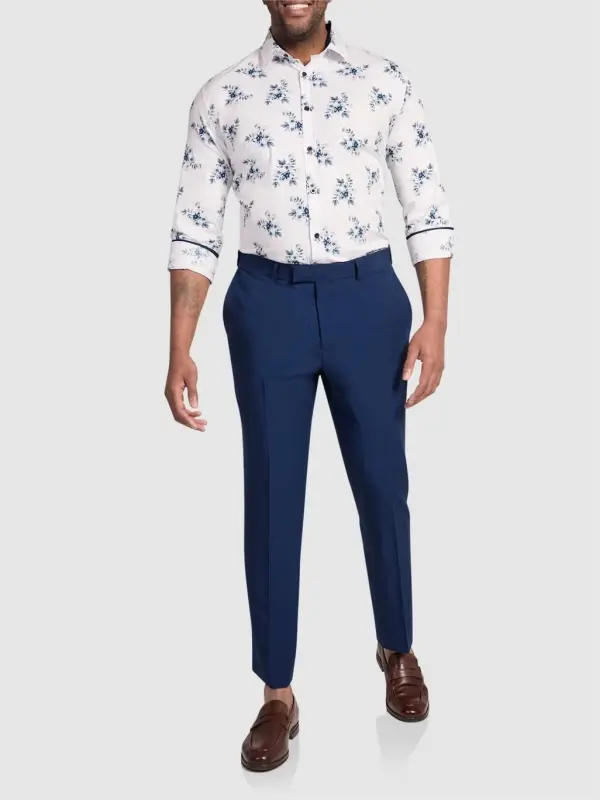 NAVY BLUE DRESS PANTS WITH TAILORED FIT FOR STYLISH OUTFITS