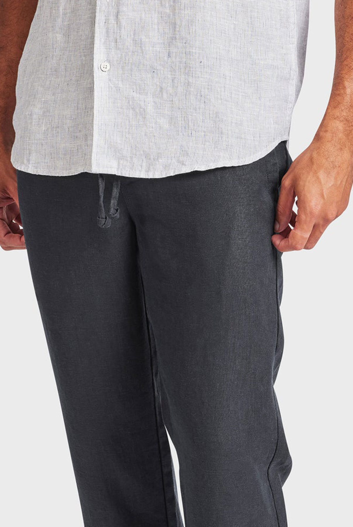 Riviera Linen Pant-black