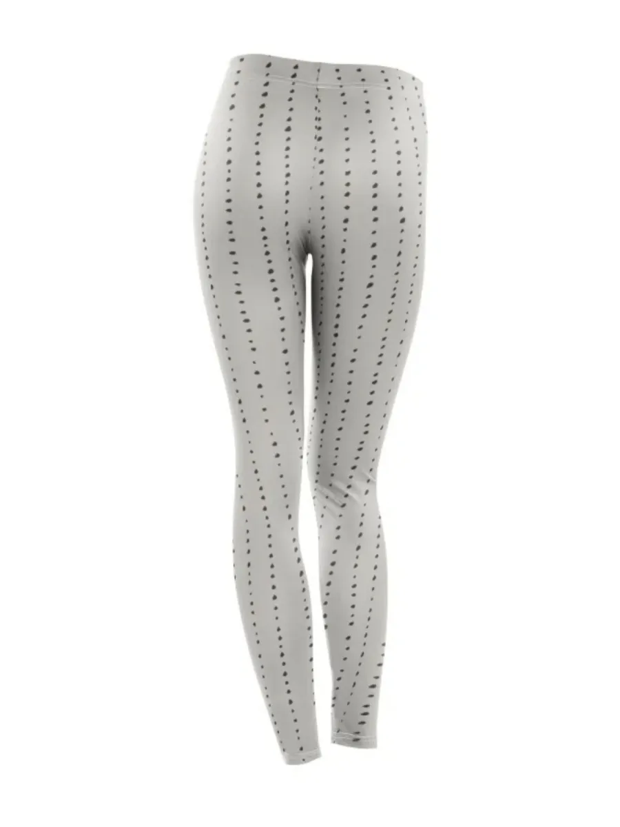 Minimalist Dot Stripe Leggings