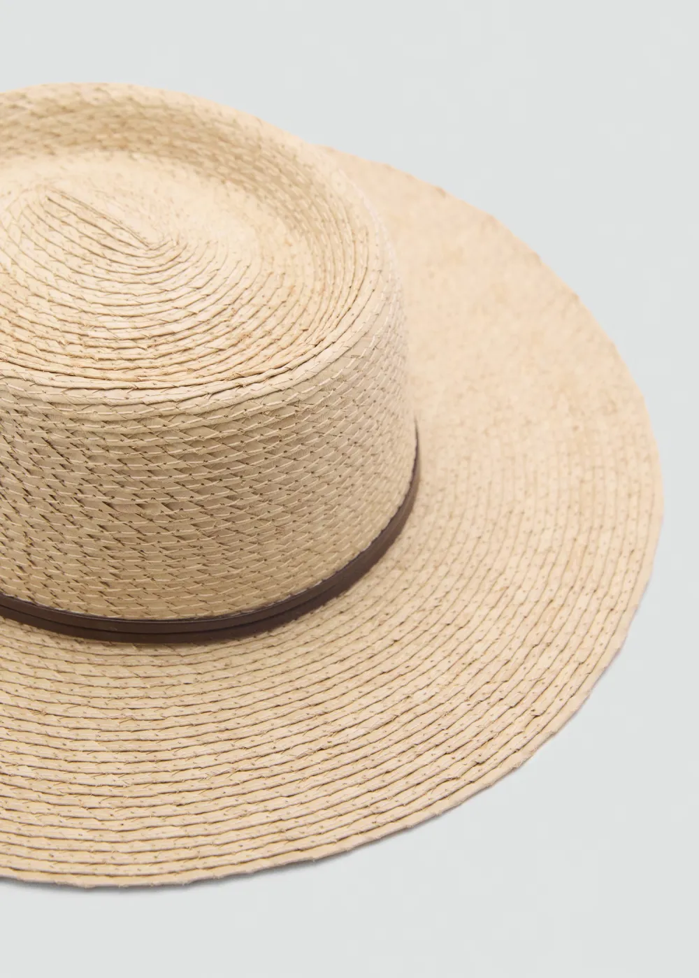 Vacation Style Natural Fibre Beige Hat