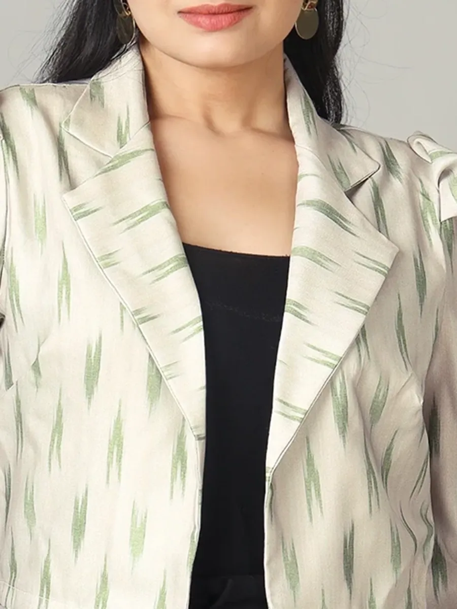 Simple And Fashionable Art-Printed Women's Short Jacket