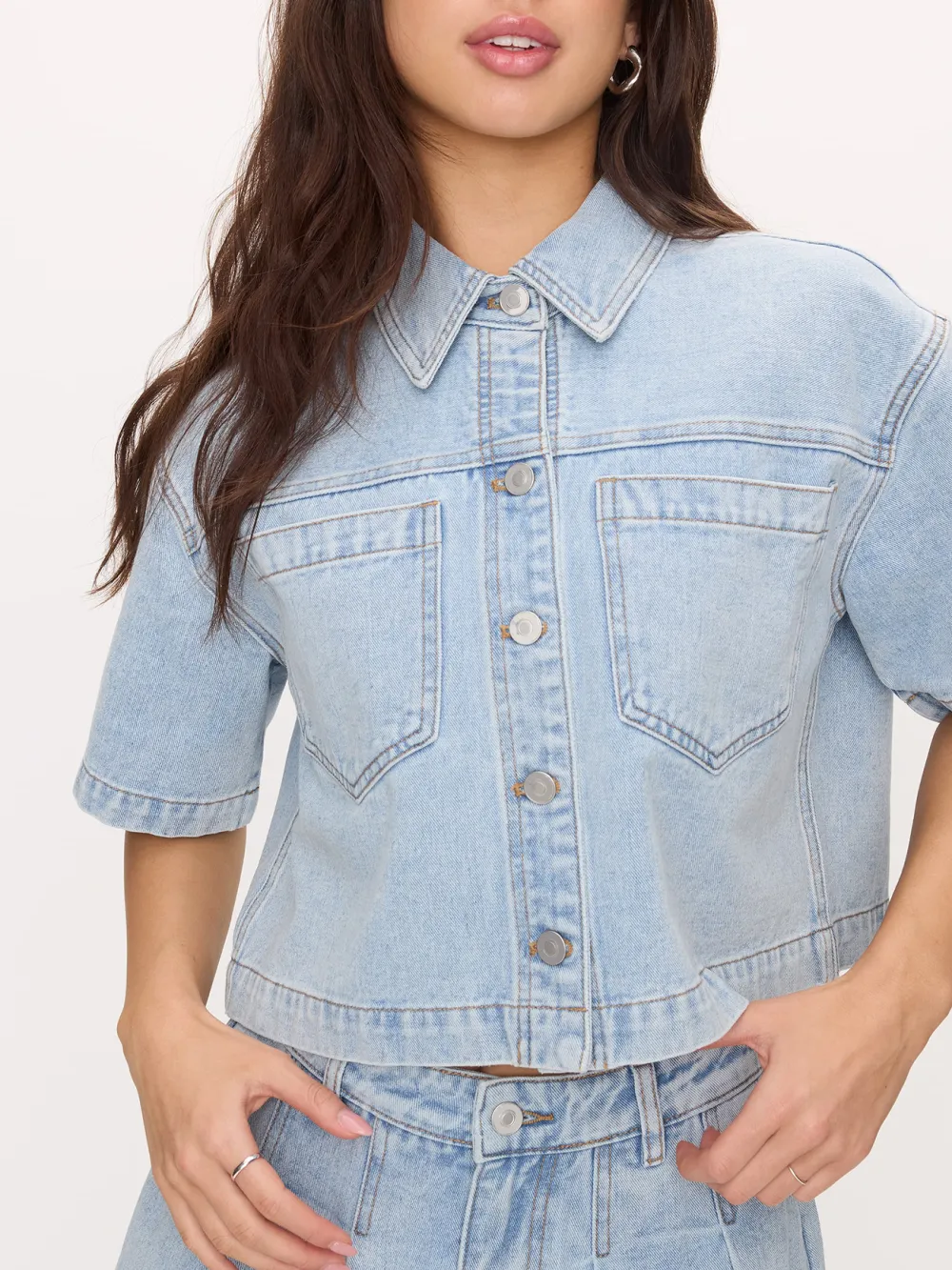 Short Sleeve Shacket