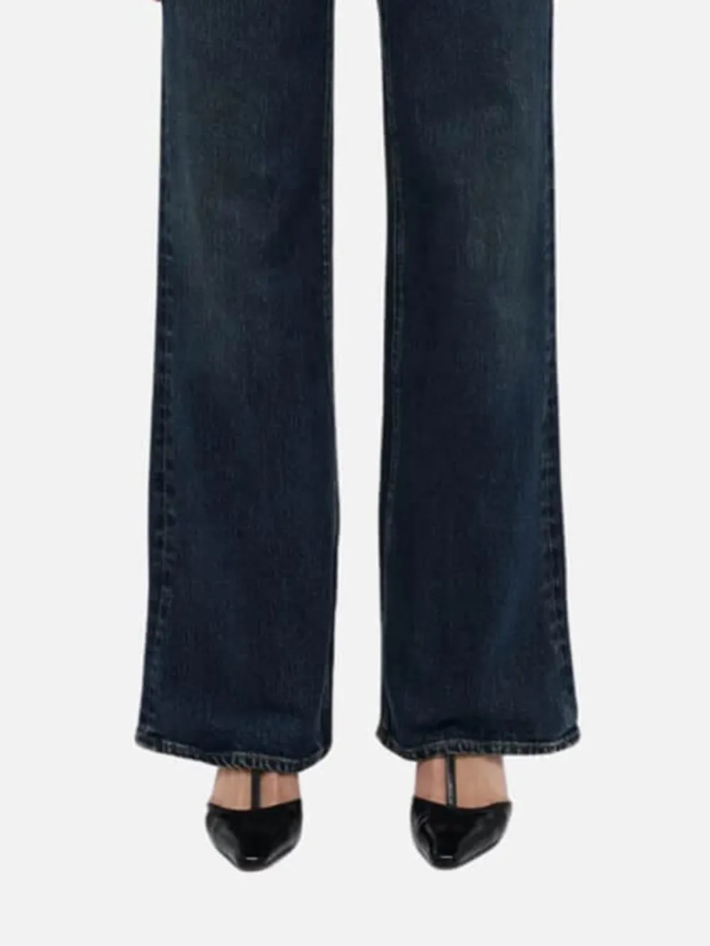 Button Up Mid Waist Jeans
