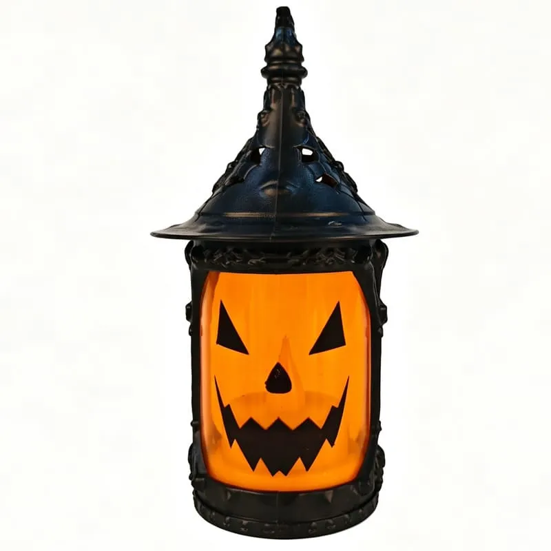 2Pcs Halloween Portable Small Oil Lamp LED Electronic Candle Lamp Ornament