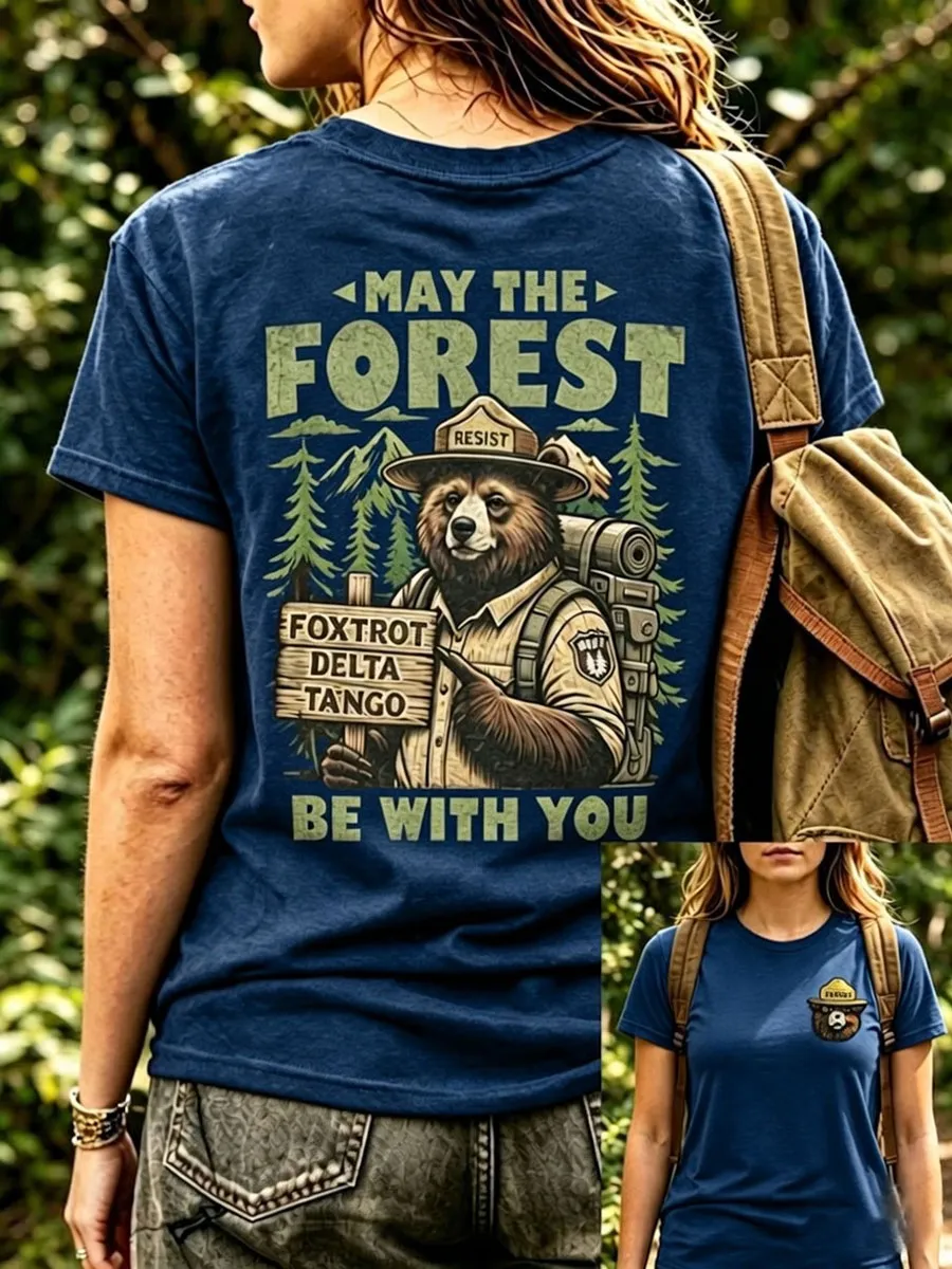 Women's Resist Bear Print T-Shirt