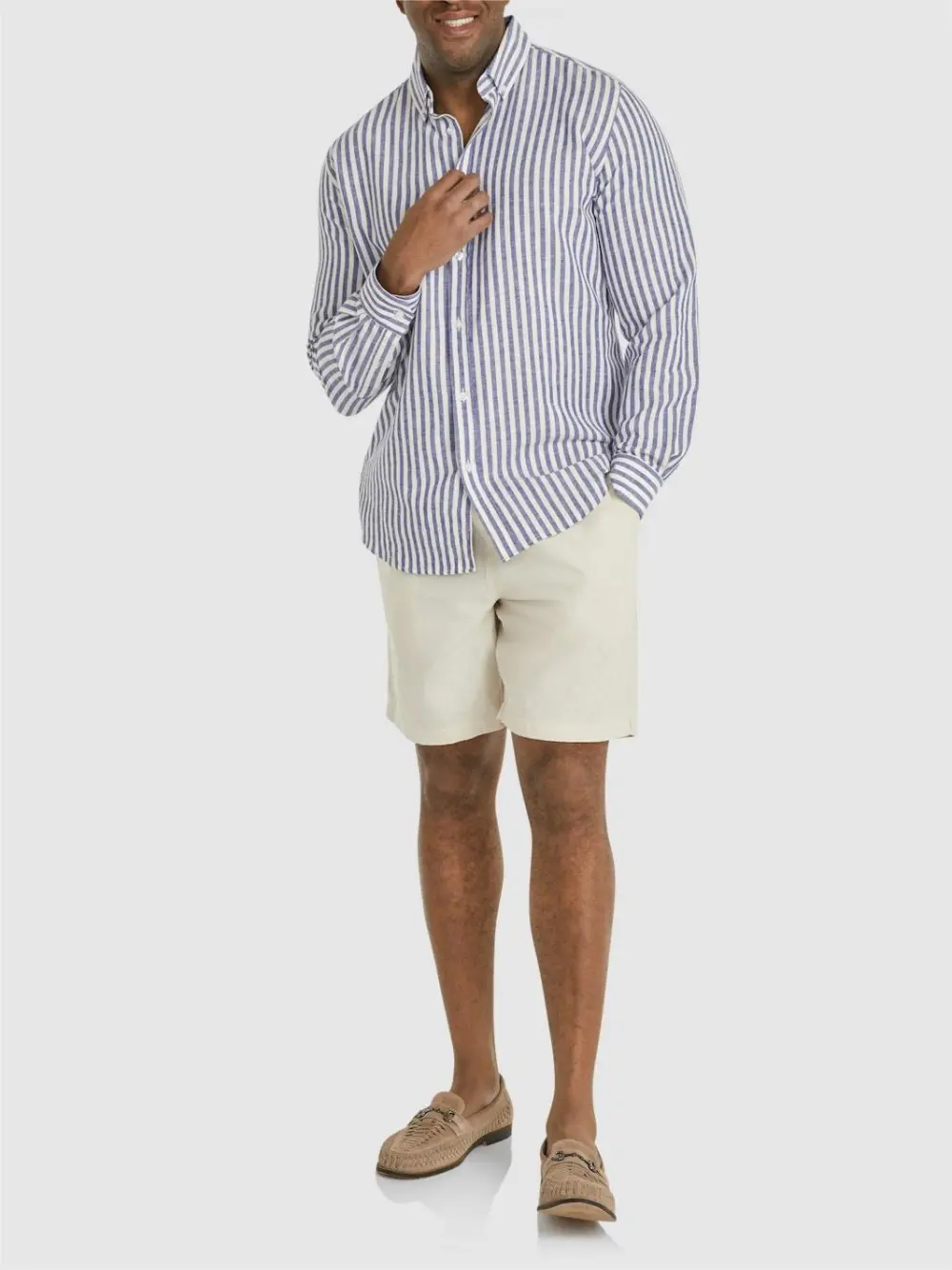 Men's Versatile Striped Long Sleeve Shirts