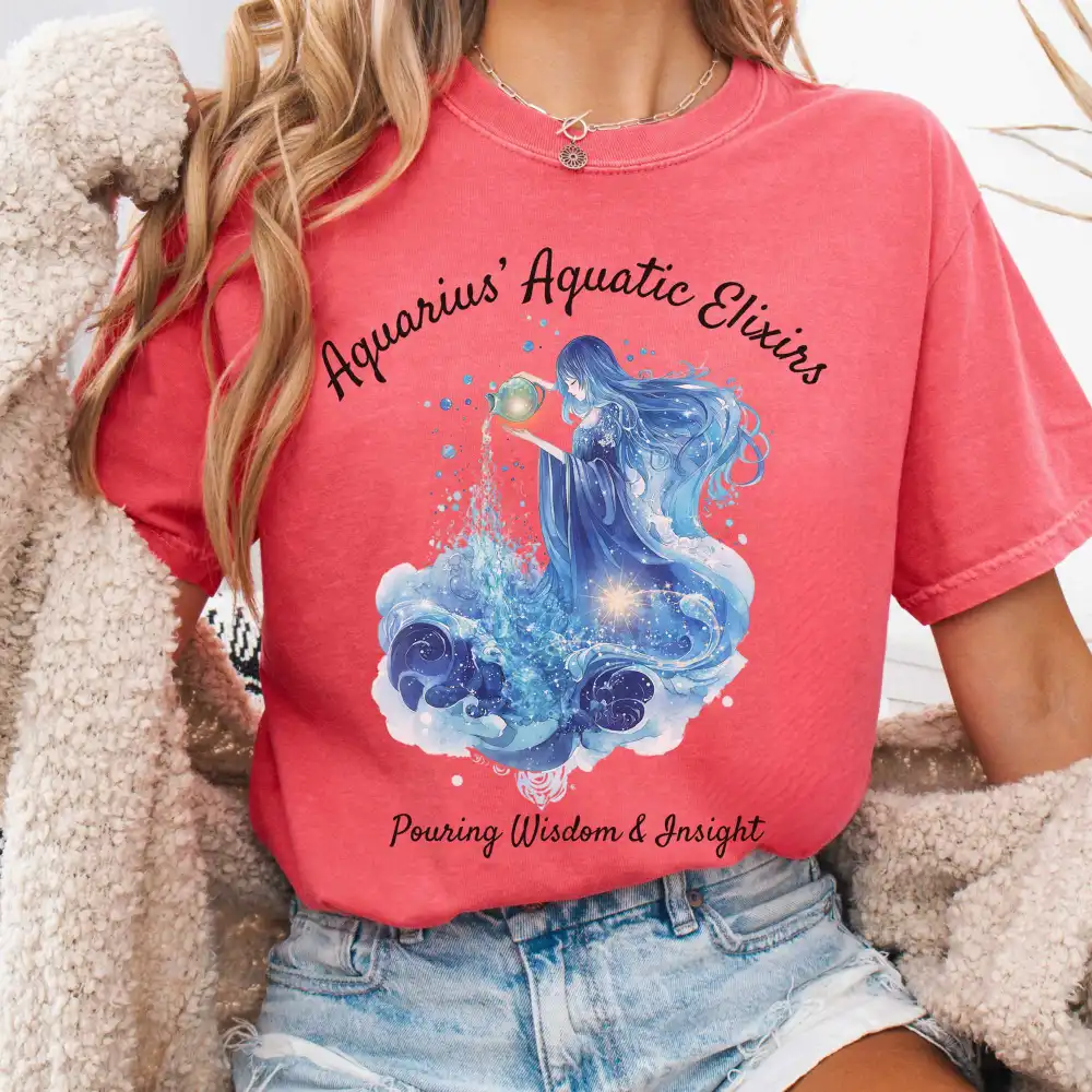 Aquarius Aquatic Elixirs Zodiac Shirt