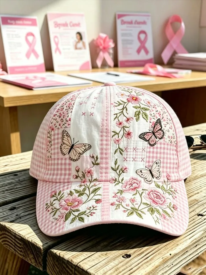 Women'S Casual Breast Cancer Promotion Printed Hat