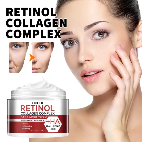 Retinol Moisturizing Cream Lightens fine lines, dark circles, moisturizes and tightens pores, anti-aging cream-$AAA