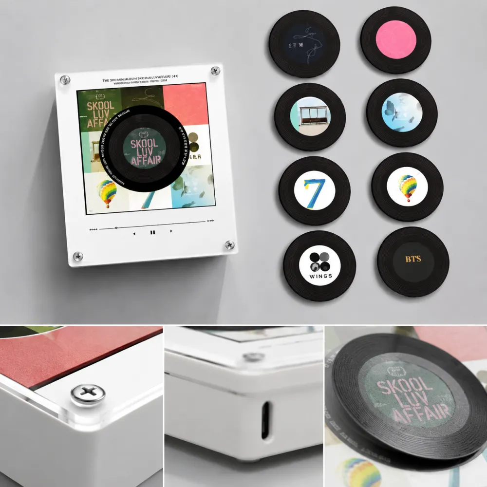 Personalized NFC Music Photo Musical Night Light Fridge Magnet
