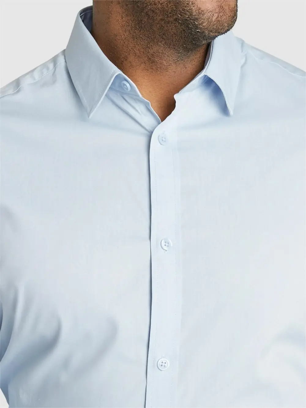 Plain Long-Sleeve Formal Shirts