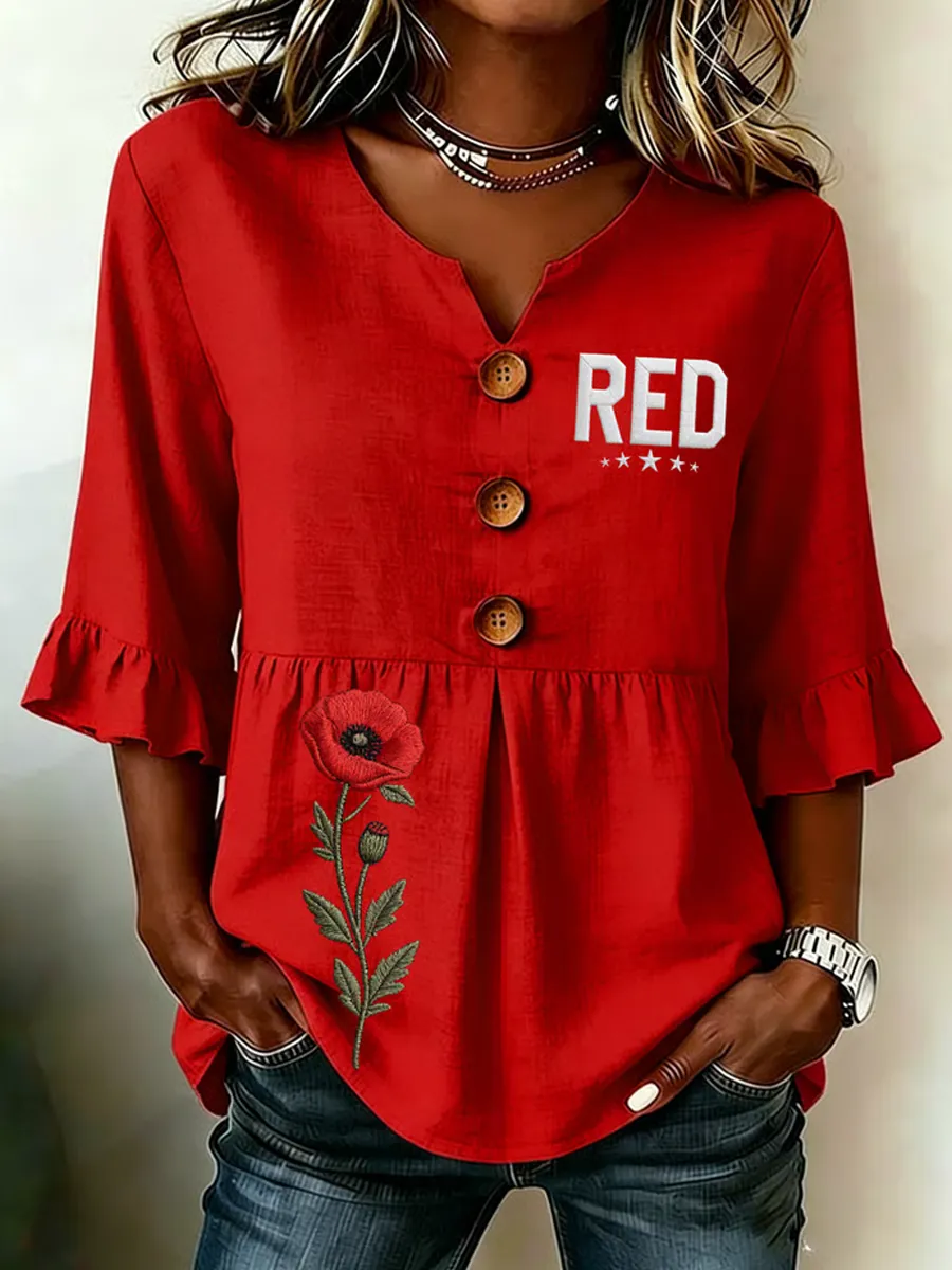Ladies' Red Friday Commemorative Patriot Short Sleeves