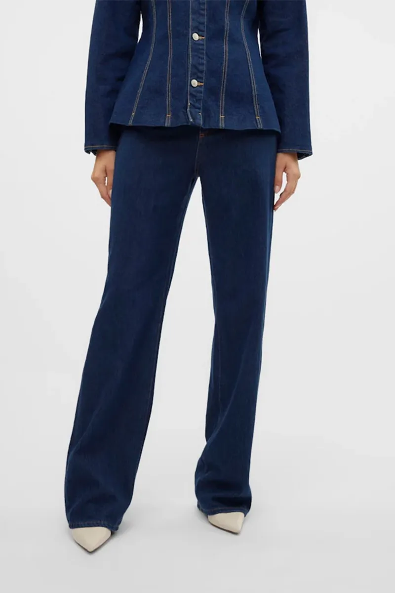 Fashion High Rise Wide Leg Jeans