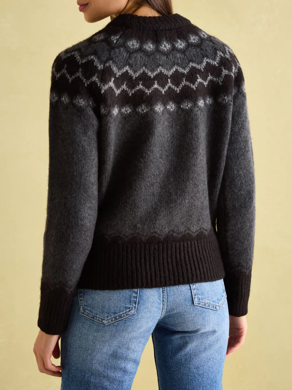Charcoal Grey Pattern Jumper