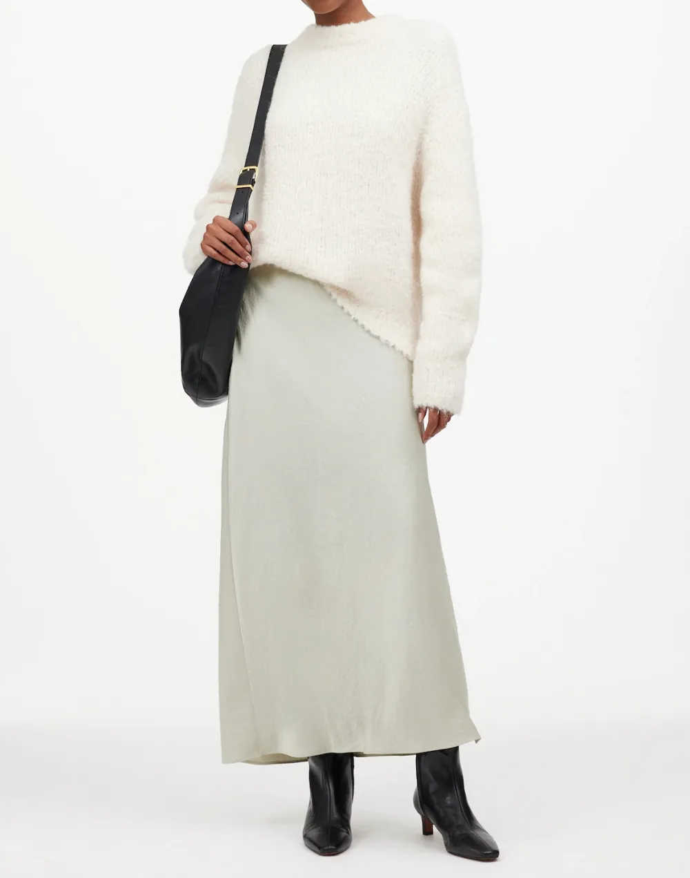 Satin Maxi Slip Skirts