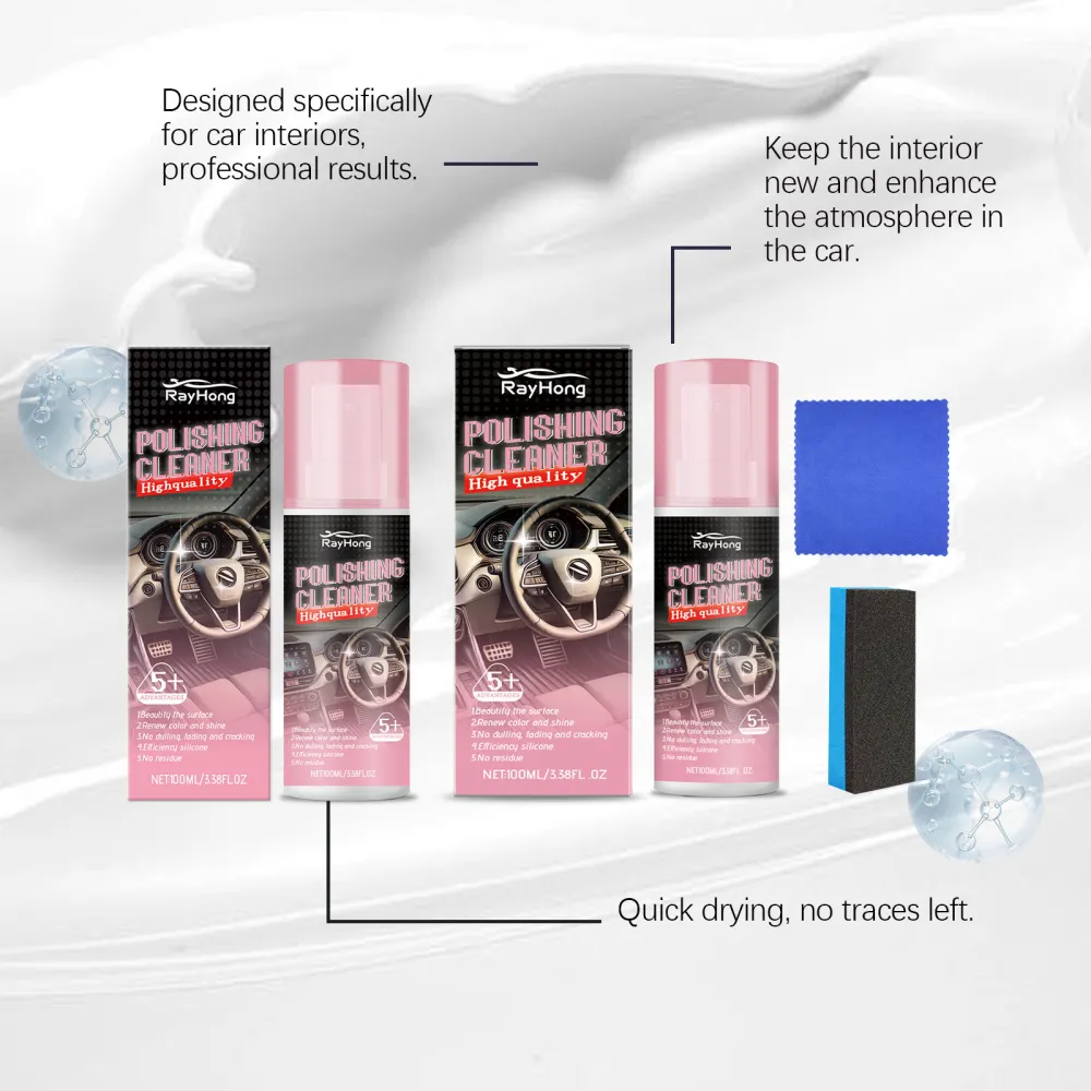 Automobile interior polish (with tools)