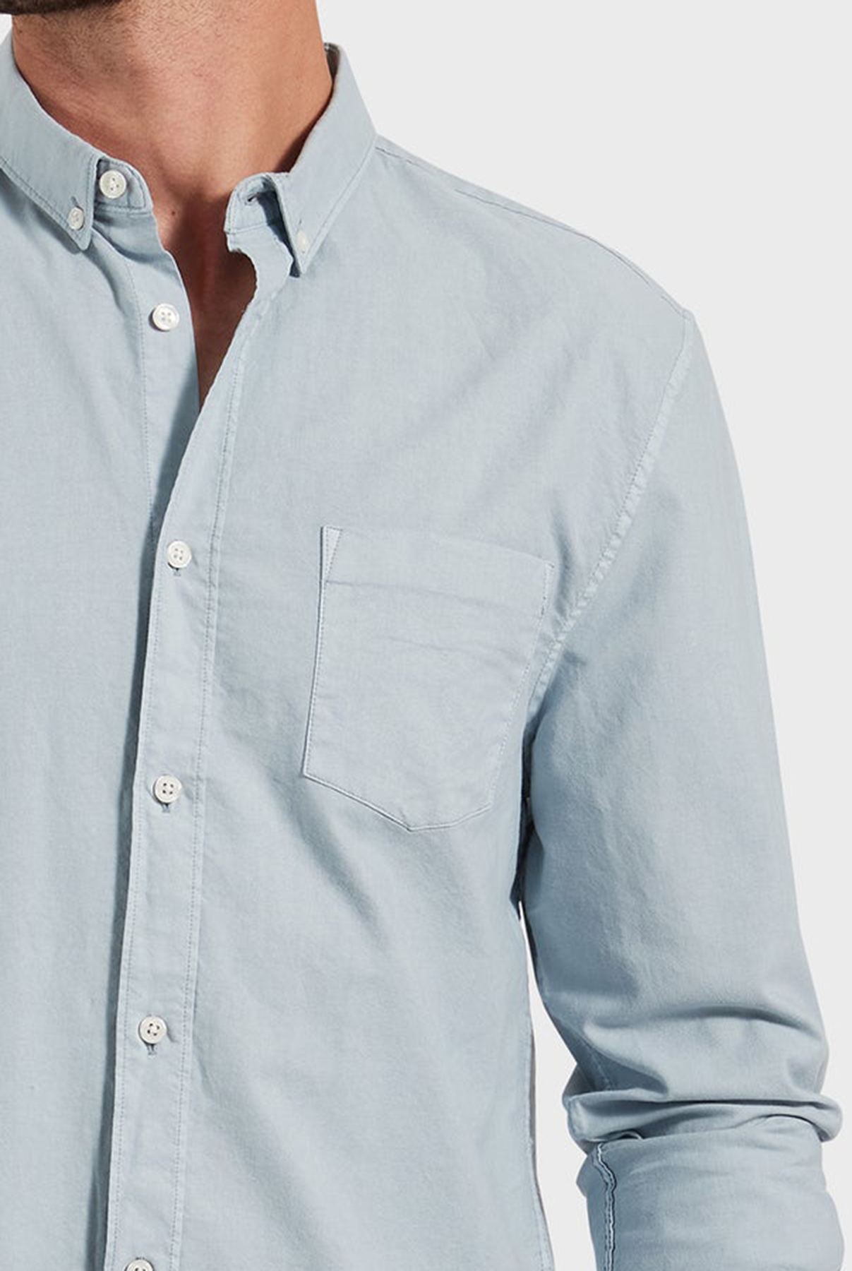 Vintage Oxford Shirt-Lavender stripe