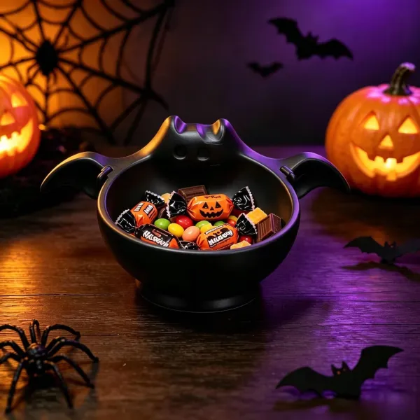 Halloween Cute Bat Storage Bowl Home Decoration Ornament