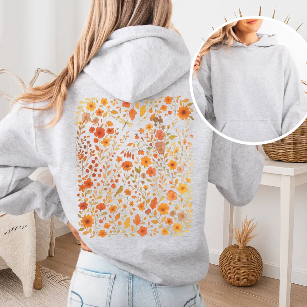 Cottagecore Floral  Wildflower Hoodie