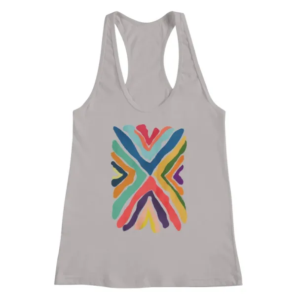 Printed Grey Tank