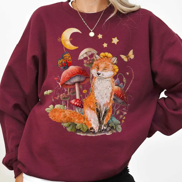 Cottagecore Fox Sweatshirt