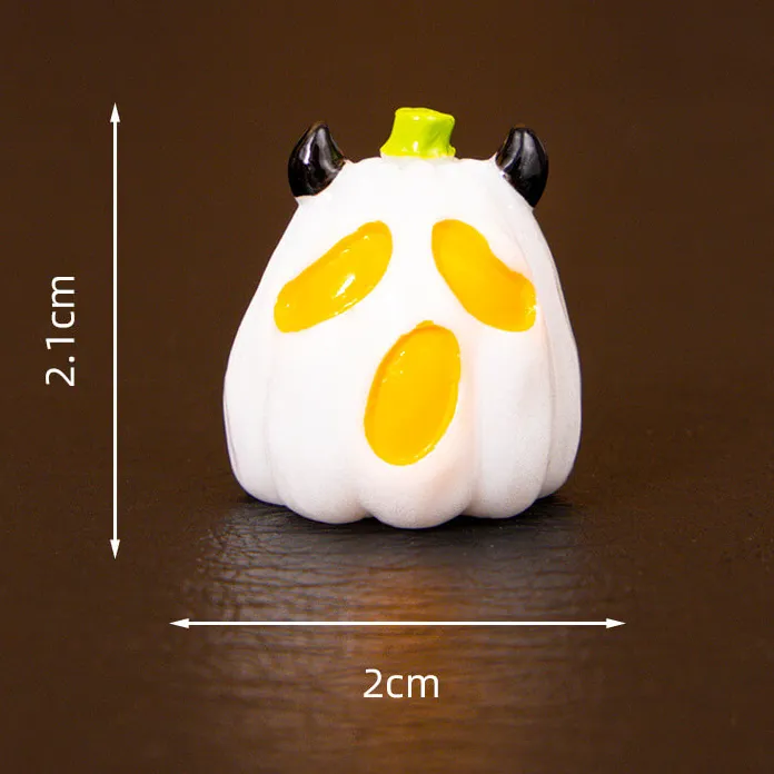 8Pcs Halloween Kawaii Luminous Mini Figurine