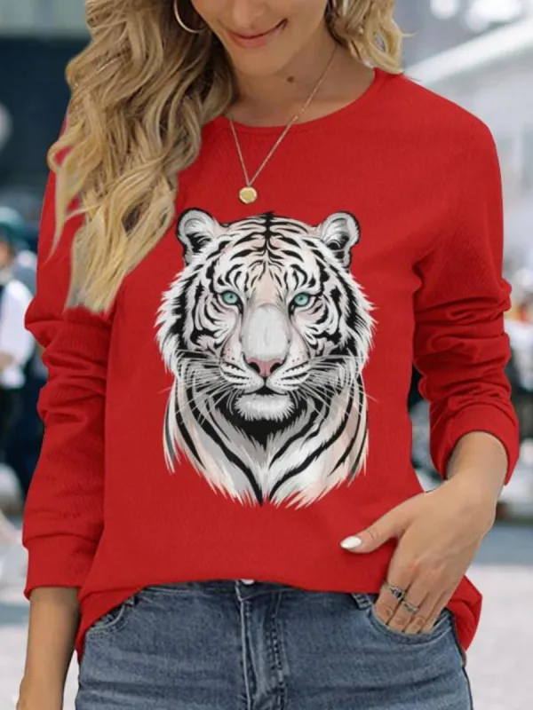 Tiger Round Neck Tee