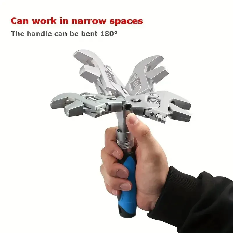 Flexible Head Foldable Wrench