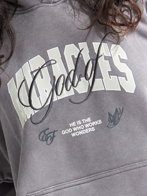 Women's Fashionable Letter-Printed Hooded Long-Sleeved Hoodie