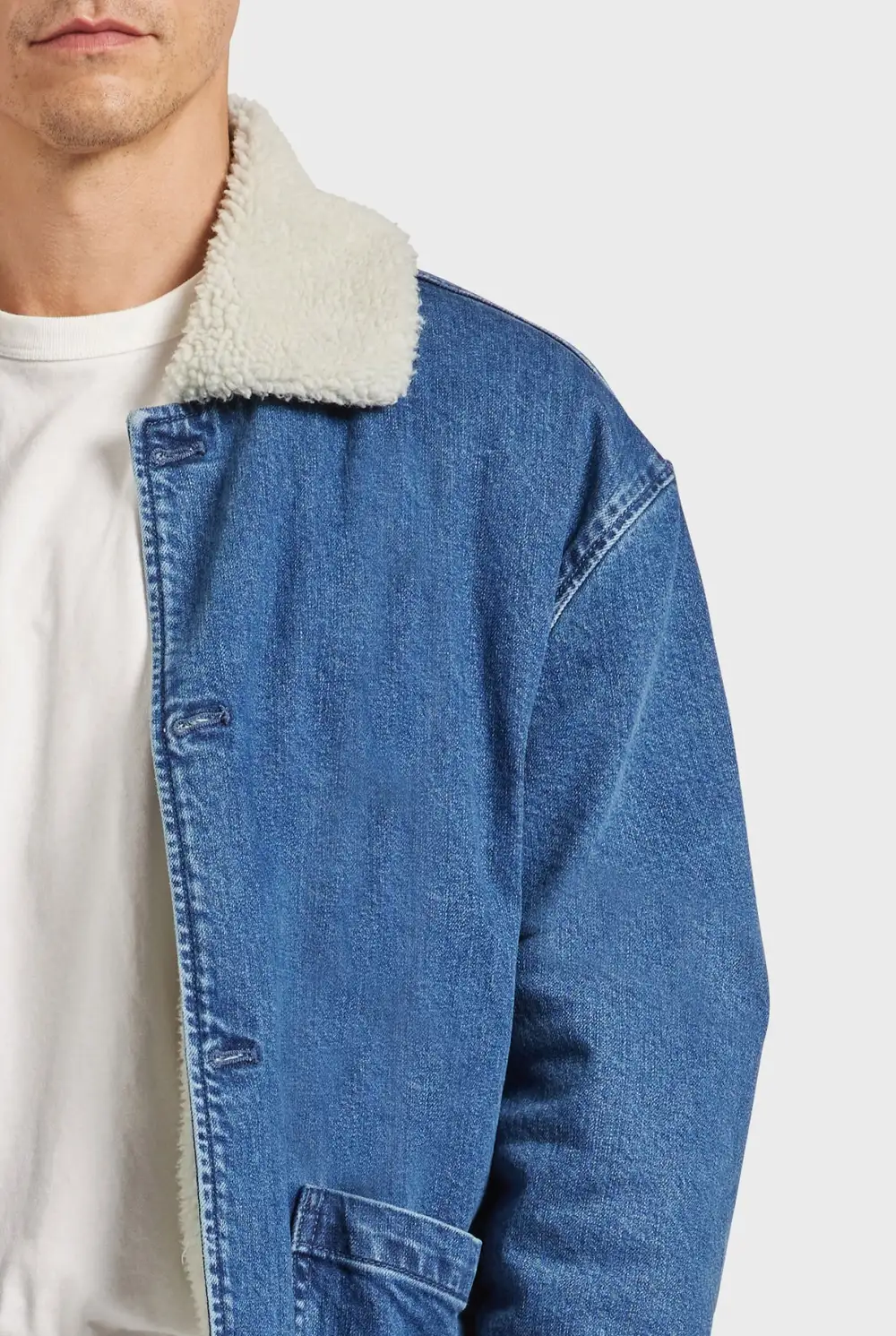 Sherpa Lined Denim Jacket