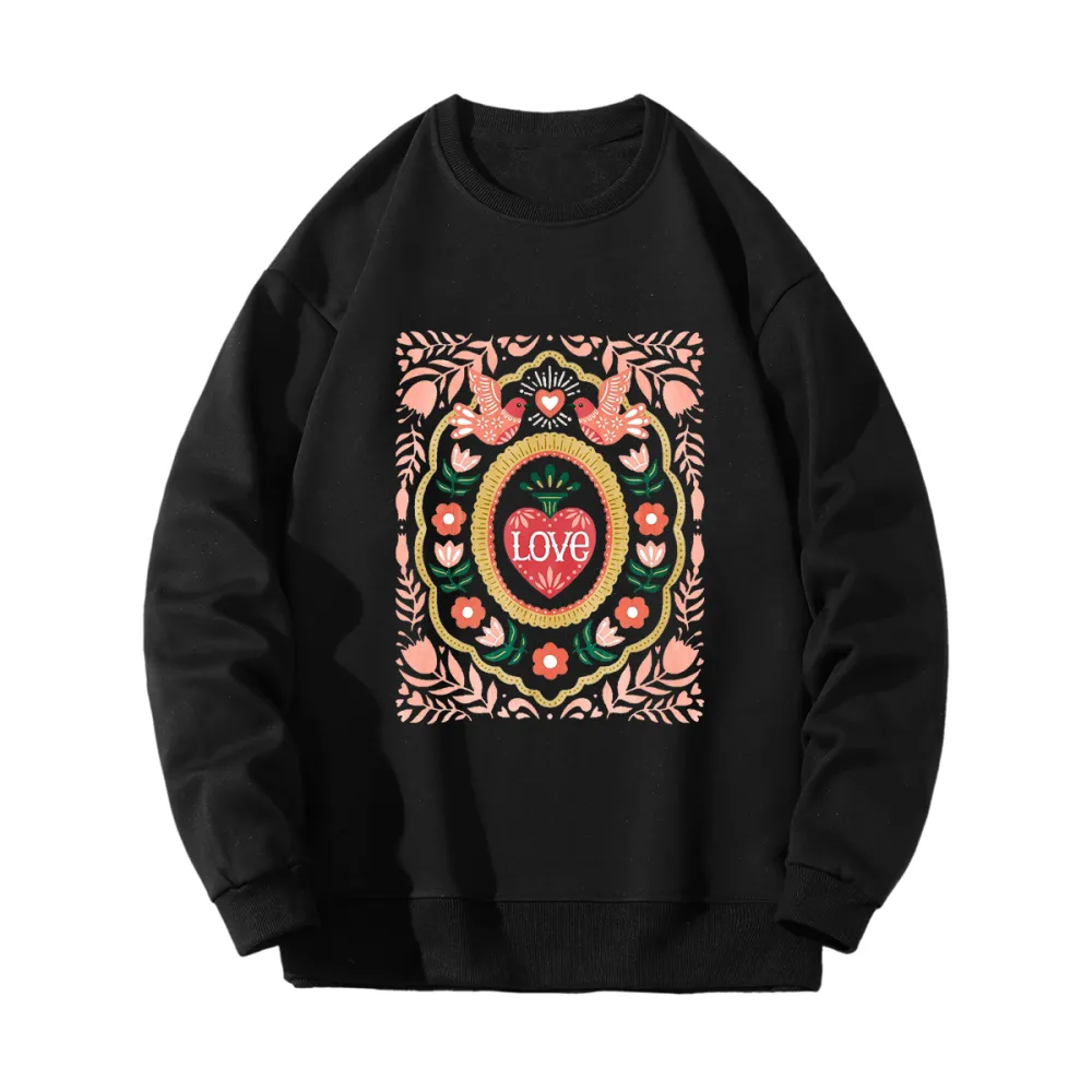 Love Bird Romantic Totem Graphic Sweatshirts