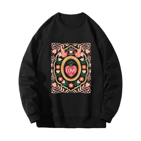 Love Bird Romantic Totem Graphic Sweatshirts