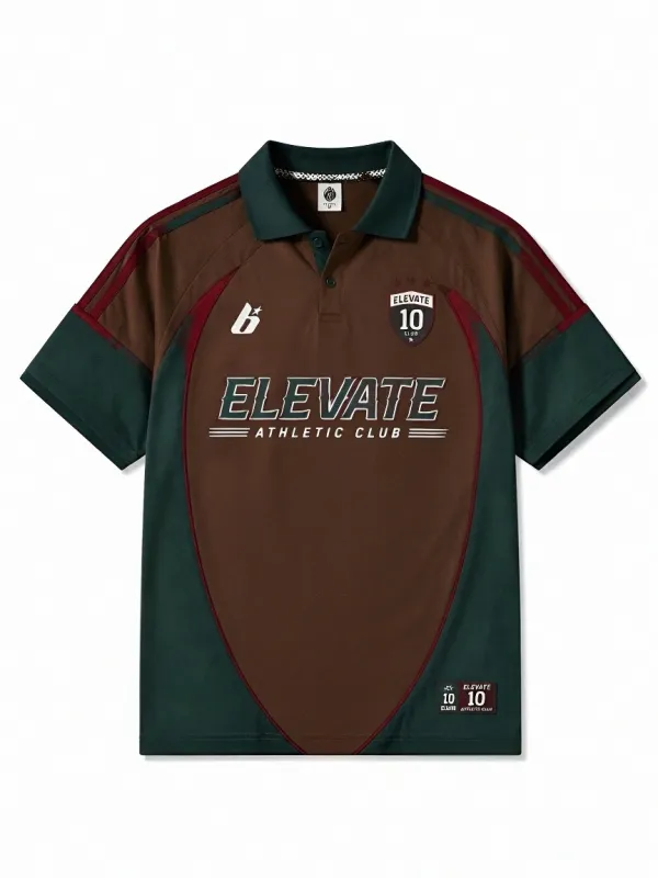 Unisex Elevate Athletic Club 10 Logo Printed Polo Shirt