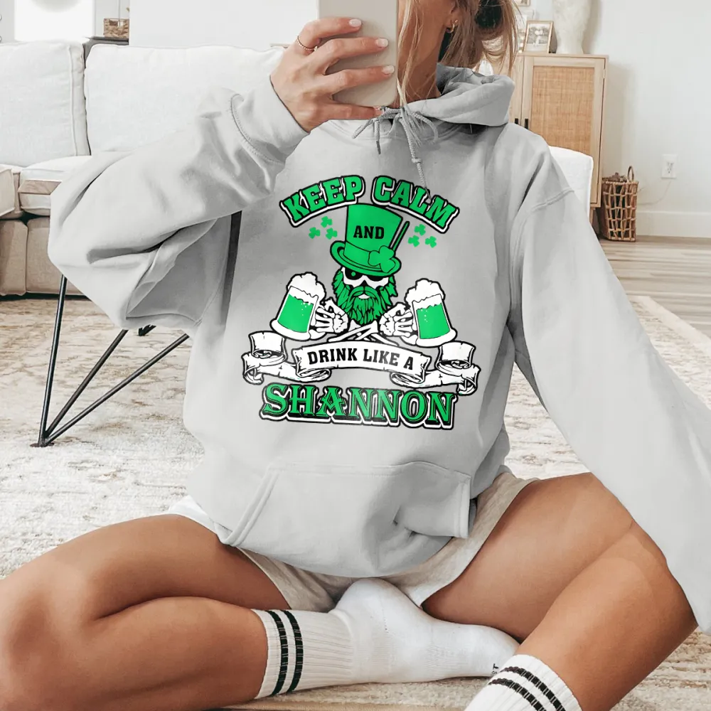 Keep Calm Printed Casual Hoodies