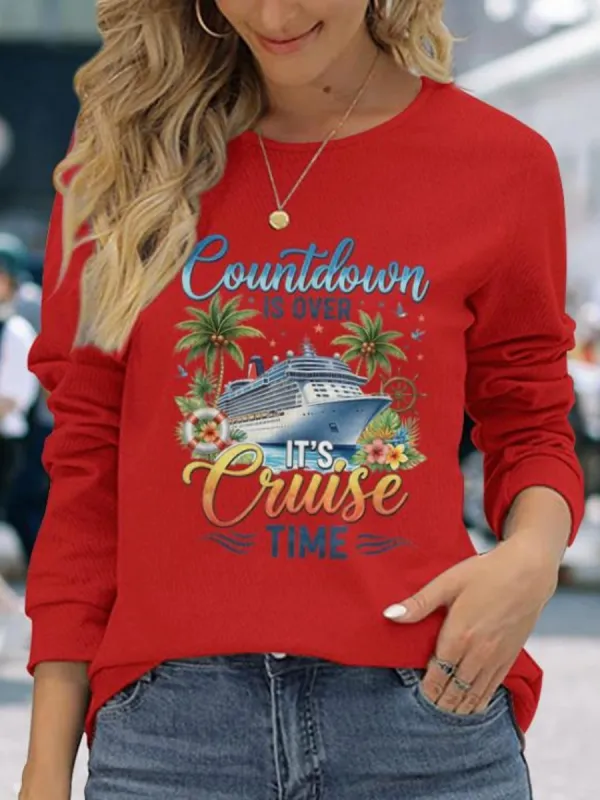 Cruise Printed Long Sleeve Tee