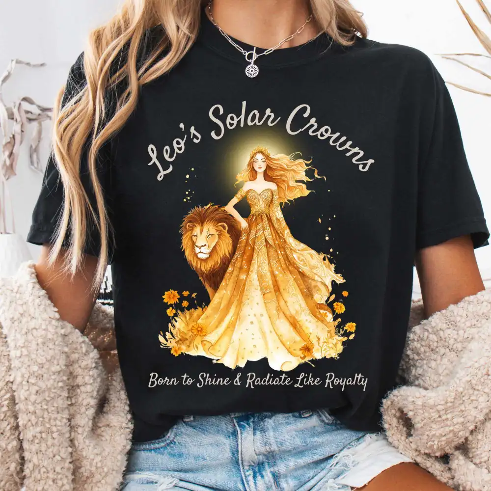 Leo's Solar Crowns Zodiac Shirt